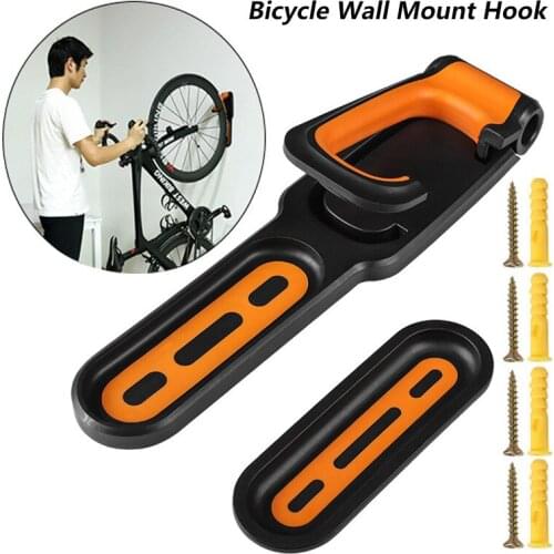 MTB Bicycle Bike Wall Hook Hanger Mount Max 18kg Capacity Practical Mountain Bicycle Wall Mounted Storage Rack Cycling Hanger
