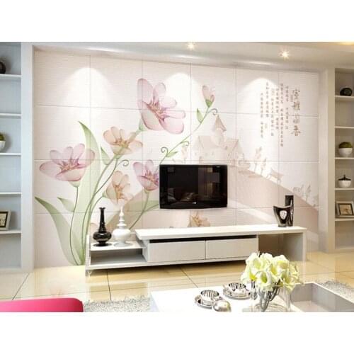 Wallpaper murals flowers,Simple elegant orchid mural papel de parede,hotel restaurant living room sofa TV wall bedroom wallpaper