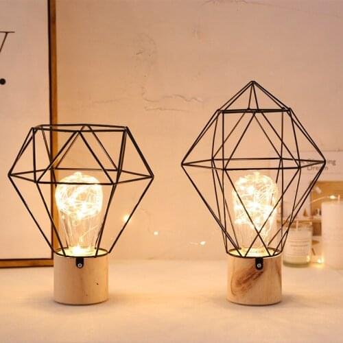 Nordic modern INS minimalist copper wire iron lamp decoration bedroom girl heart background gift decoration table lamp LX102413