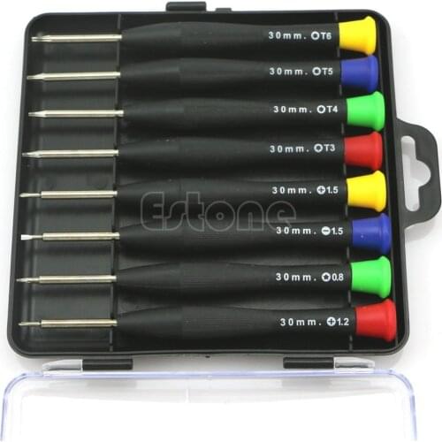 New 8 in 1 Precision Mini Screwdriver Pocket Repair Tools Set For Cell Phone PC