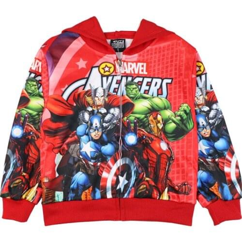 New Spring Autumn Avenger SpiderMan Boys Girls Zipper Hoodies Sweatshirts Children Hoodies Sweater Kids Clothes Coat