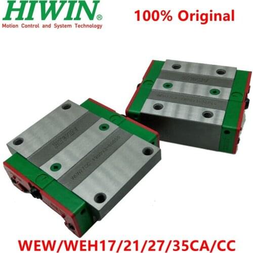 Original HIWIN linear guide block carriage WEW/WEH17/21/27/35CA/CC for WER rail slider bearing CNC router parts