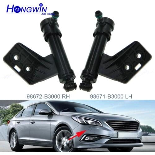 Fron Bumper Headlight Cleaning Gun Headlamp Washer spray Jet Nozzle FOR Hyundai Sonata LF 2015 2016 2017 98670-B3000&98672-B3000