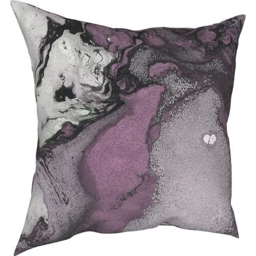 Muted Purple Marble Texture Pillowcover Decoration Modern Marbled Cushion Cover Throw Pillow for Living Room Printing Printed