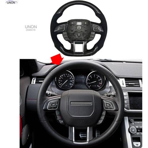 Car Carbon Fiber Steering Wheel 1Pc For Range Rover Evoque