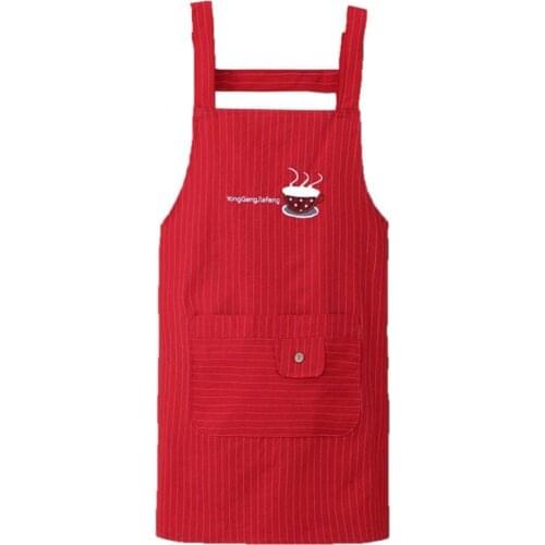 Widely Use Practical Men Women Pinafore Dress Cooking Apron Comfortable Chef Apron Skin-healthy for Bar