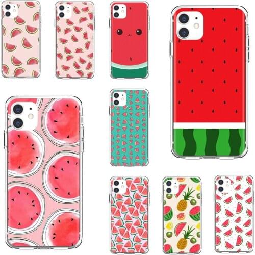 Silicone Case For Samsung Galaxy A12 A31 A41 A51 A71 A20e A21s M30 A10 A30 A40 A50 A60 A70 Cartoon-Watermelon-Fruit-Summer
