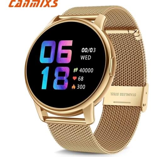 CanMixs Smartwatch 2021 Heart Rate Monitor Watch Bluetooth Fitness Pressure Smart Watch for Women Android IOS B83