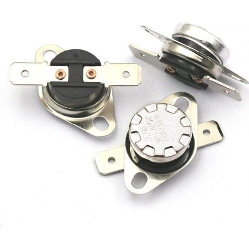50PCS thermostat KSD301 10A 40C~155C Temperature Switch Normally Closed Thermal Control 85C 95C 105C 125C 135C 145C 155C Degree