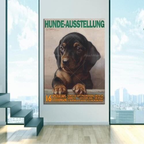 Dog Exhibition Poster Dachshund Poster Dachshund Wall Art