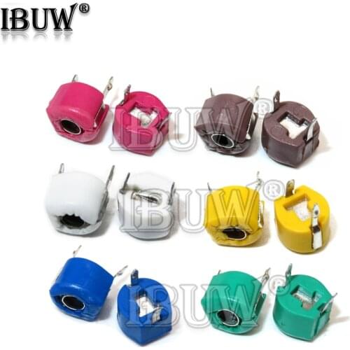 30pcs Adjustable capacitor JML06-1 5PF 10PF 20PF 30PF 40PF 60PF 6mm JML06-1 5PF~120PF DIP trimmer ibuw variable capacity