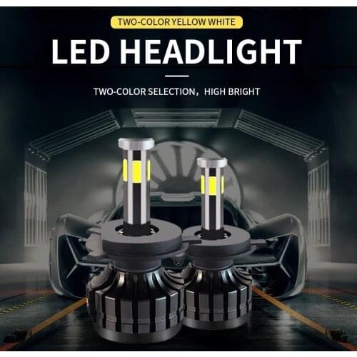 2pcs 360W 68000LM 6-Sides Car Headlight Bulbs Kit H4 Led H7 H8 H9 H11 H13 9005 HB3 9006 HB4 9007 Auto Light Bulb 6500k Fog Light