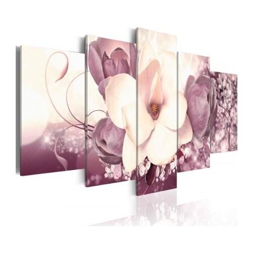 5 Pcs/Set New beautiful flower Wall Art Painting World Map Canvas Printed Painting for Living Room Home Art/PJMT-20