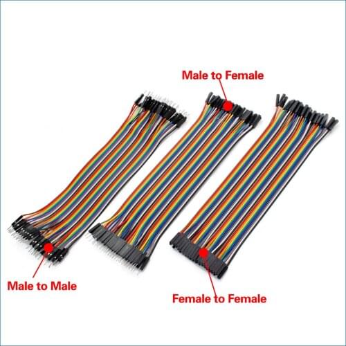 S ROBOT Cable Dupont Jumper Wire Dupont 20CM Male to Male + Female to Male + Female to Female Dupont Cable RPI155