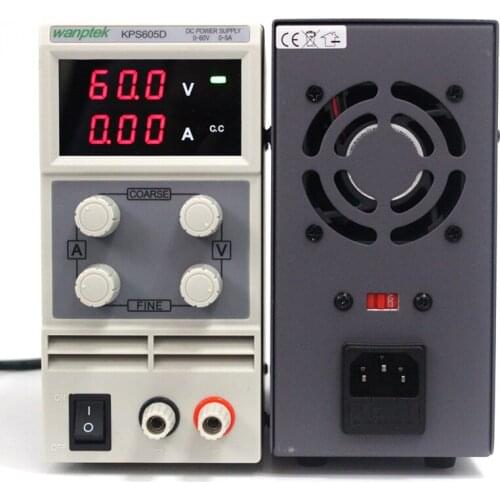 Mini 60V 5A Switching Power Supply Single Phase Channel Adjustable High Precision Digital 0.1V 0.01A Laboratory DC Power Supply