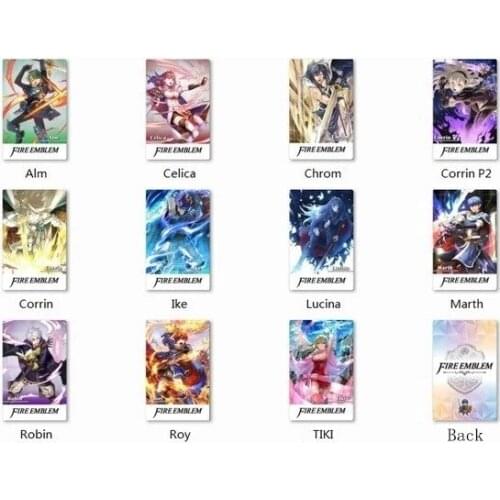 11Pcs Full Set Newest Pattern Ntag215 Tags Fire Emblem NFC Printed Collection Game Card For NS Switch WiiU 3DS/3DS XL