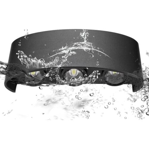 Nordic Wall Lamp Led Aluminum Outdoor Indoor waterproof Ip65 85~265V Up Down White Black Modern For Home bathroom Street light