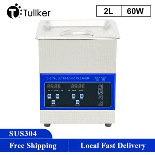 Desktop Ultrasonic Cleaner Bath 60W Gold Gliver Jewelry Washing Nut Screw Necklace Watches Glasses Ultra Sonic Cleaning Machine