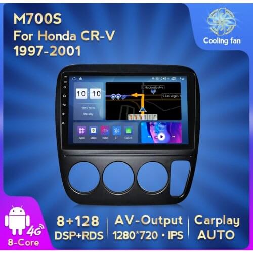 NaviFly Android10 Eight core 6G RAM 128G ROM voice control For Honda CRV 1997-2001 Car Audio wifi gps multimedia player dvr