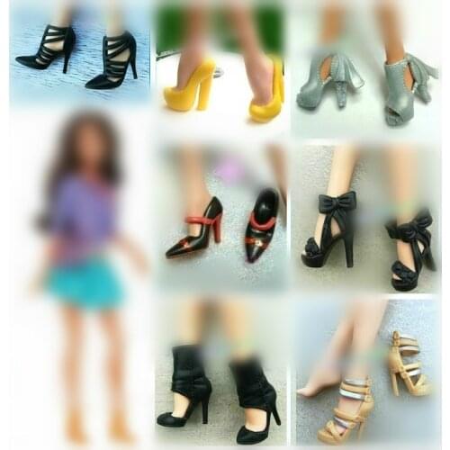 Original Doll Shoes High Heels Super Model FR Body Figure Doll Shoes 1/6 Doll Casual Sandals Shoes Boots Doll Accessories