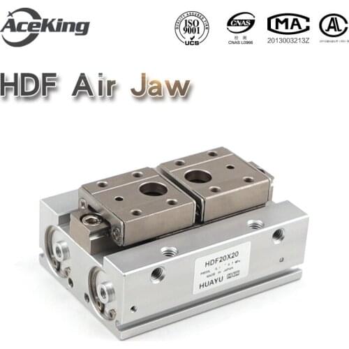 Sliding rail mechanical clamping cylinder hdf8-8/16hdf12-12/24/48 / hdf16-16/32/64 Slide table finger cylinder HDF8-8 HDF8-16