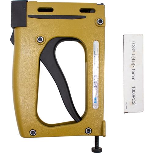 Manual Nail Gun Furniture Production Interior Decoration Leather Product Nail Gun Tools HM515 With 1000PCS 5x15MM Nail