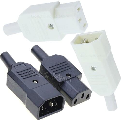 THGS 250V 10A Power Connector IEC 320 C14 Plug to C13 Socket