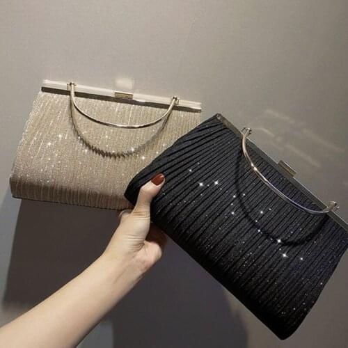 Evening Dinner Bag Glitter Sequin Handbag Shiny Crossbody Bag Sparkly Messenger Bag Wedding Party Prom Clutch Purse