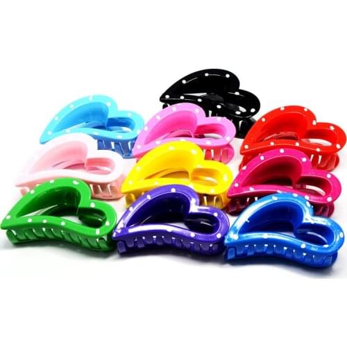 Women Hair Clip 7.1cm Acrylic Hairpins Candy colors Women Hair Crab Hair Claws Women Make UP Washing Tool Hair Accessories