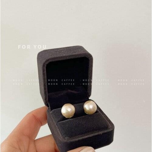 Retro Lightweight Classic Earrings Plant Cotton Pearl Earrings S925 Wedding Banquet Party Gift Women Fashion Earrings