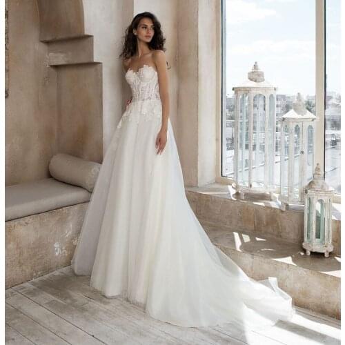 Exquisite Sweetheart Neckline Lace Wedding Dress with Wrap Vestido de Novia 2021 New Corset Bridal Gown Robe de Mariage