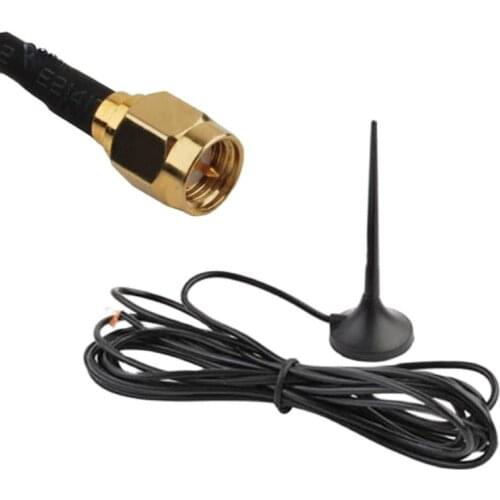 1pc 3G GSM Antenna 1880-1920/1990-2170MHZ 3.5dbi magnetic base 3m cable SMA/CRC9/TS9 connector wholesale price