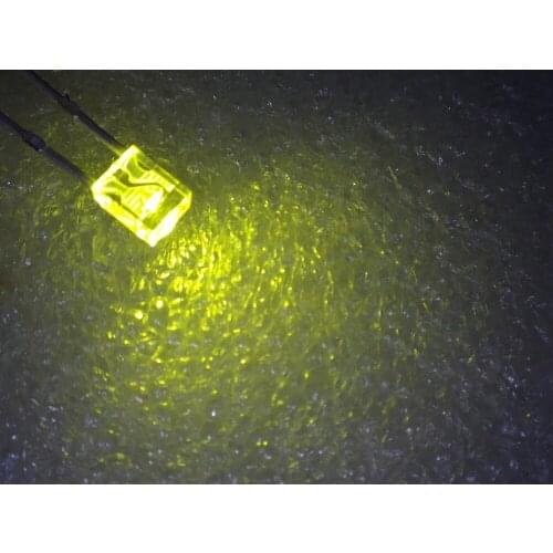 100pcs 2x3x4 Warm White led light emitting diode super bright Diffused water clear 1000-1200mcd