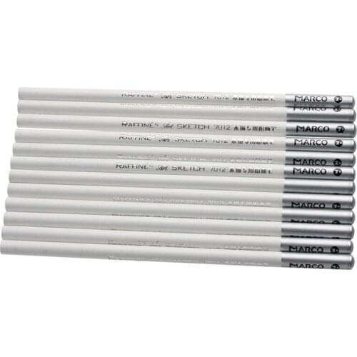 12pcs White Fine Art Drawing Non-toxic Base Pastel Pencils Set For Artist Sketch