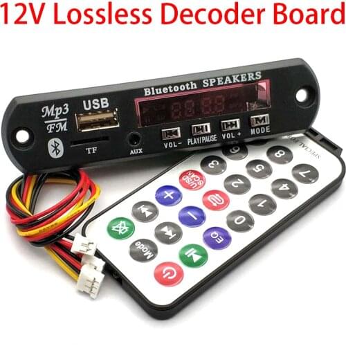 12V Lossless Decoder Board WAV + WMA + MP3 Decoder Board Ultra APE U Disk SD Bluetooth Player