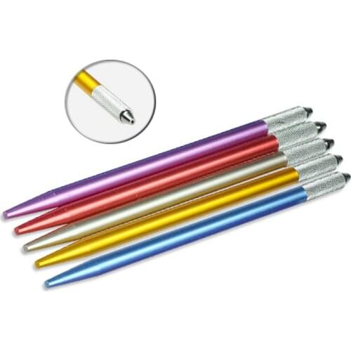20PCS Professional Microblading Embroidery Manual Pen Pluma Microblading Tebori Eyebrow Tattoo Accessories Permanent Makeup Pen