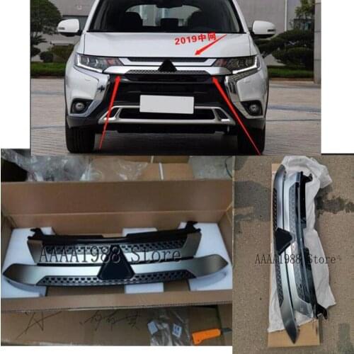 2019 2020 2021 2022 for Mitsubishi Outlander Front Bumper upper grille grill insert Radiator With LOGO
