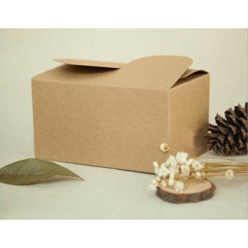 300pcs 15.5*10.5*8.5cm Brown Packaging Kraft Paper Box For Candy\Cake\Jewelry\Gift\chocolate\Party Packing boxes