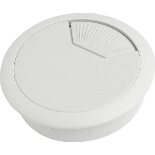 4 Pcs 53mm Drill Hole Plastic Home Computer Desk Cable Cord Grommets