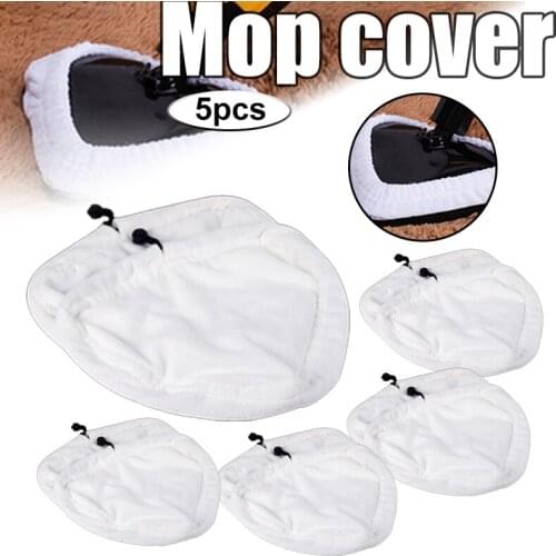 5pcs Mop Cover Home Clean Steam Mop Reusable Replacement Microfiber Cleaning Pads Washable Cloths xqmg Household Cleaning Tools