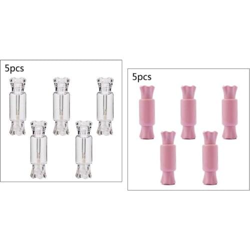 5Pcs Candy Shape Empty Lip Gloss Tube DIY Refillable Lip Balm Container