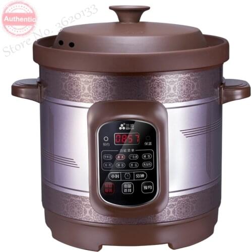 6L/8L Certified True Redware electric Slow / rapid Cookers Soup stewing machine Reservation 8 functions Digital Timer
