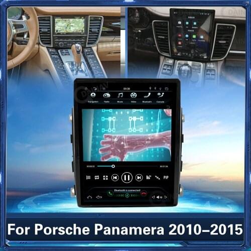 Android 2din Car Radio Multimedia Player For Porsche Panamera 2010 - 2015 Car GPS navigation Autoradio stereo Vertical screen