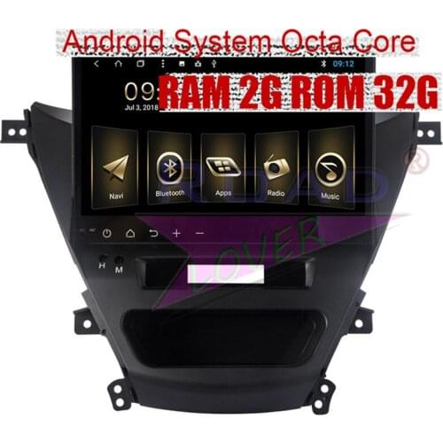 Roadlover Android 8.1 Car Multimedia Player Radio For Hyundai Elantra 2012 Stereo GPS Navigation Automagnitol 2 Din Video NO DVD