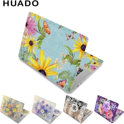 Flower Vinyl Laptop Skin 13.3" 14" 15" 15.6" Notebook Cover Removable Protective Decal for Asus/HP/Dell/Lenovo