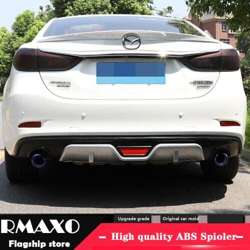 For Mazda 6 ATENZA Body kit spoiler CTS 2017-2018 For ATENZA ABS Rear lip rear spoiler front Bumper Diffuser Bumpers Protector