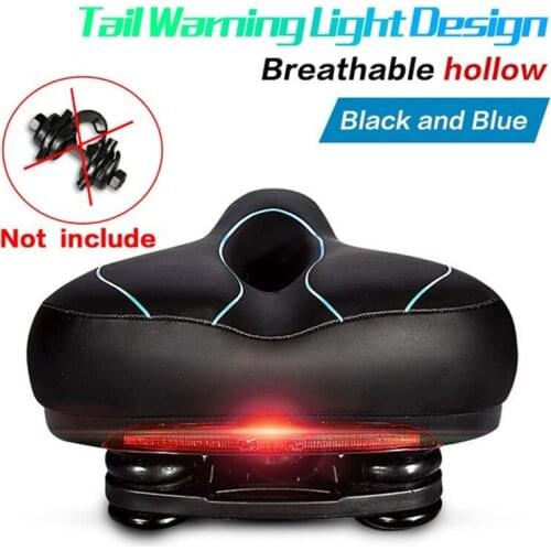 Mountain Bike Bicycle Seat Shock Absorber with Taillights Bike Saddle Suspension Device Bicycle Seat Shock Absorber Seat Parts