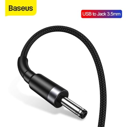 Baseus USB to DC 3.5mm Power Cable USB A to 3.5 Jack 5V Power Cable for Speaker Humidifier USB Fans Power Charger Cable