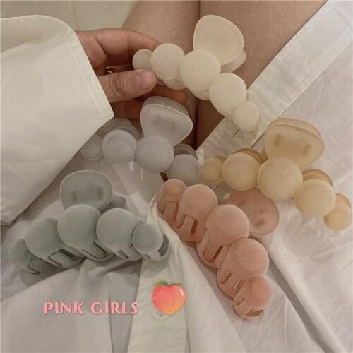 Korean retro geometric transparent hair clip Korean version of candy color spring Catch clip girly style INS color hair clip