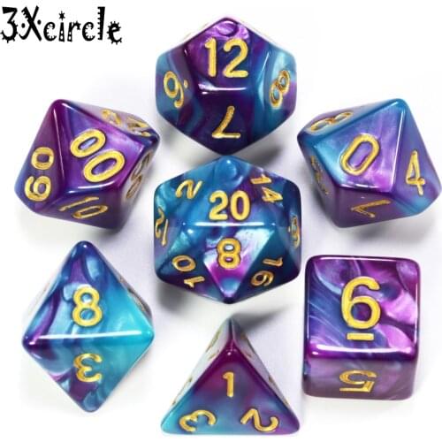 Top Sale Mixed Color Polyhedron Role Playing Game Fo Cube Games DnD Rpg BoardGame Dice